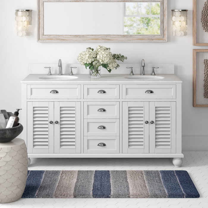 Highland Dunes Carrigan 60" Double Bathroom Vanity Set & Reviews Wayfair
